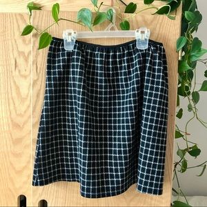 H&M Checkered High-Waist Skirt
